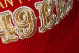 NEW ERA  "LOLO" SAN FRANCISCO 49ERS FITTED HAT (RED CORDUROY)