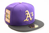 NEW ERA "ARACHNOPHOBIA" OAKLAN A'S FITTED HAT (PURPLE/DARK GRAPHITE/PINK)