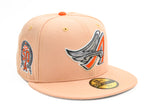NEW ERA "VIRGIL AF1'S” ANAHIEM ANGELS FITTED HAT (TOASTED PECAN/ORANGE)
