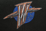 NEW ERA "NO LOGO THUNDER” GOLDEN STATE WARRIORS FITTED HAT (BLACK/LIGHT ROYAL)