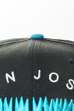 NEW ERA "SHARK BITE"  SAN JOSE SHARKS FITTED HAT (BLACK/TEAL)