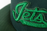 NEW ERA "JET LIFE" WINNEPEG JETS FITTED HAT (DARK GREEN/CILANTRO GREEN/BLACK