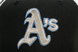 NEW ERA "DOWHATCHALIKE” OAKLAND A'S FITTED HAT (BLACK/CHROME)