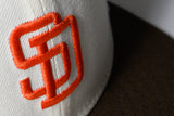 NEW ERA "$HORTY" SAN DIEGO PADRES FITTED HAT (CHROME/WALNUT)