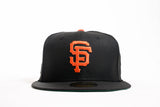 NEW ERA "A HAT ABOUT NOTHING" SAN FRANCISCO GIANTS FITTED HAT (BLACK/ORANGE)