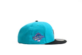 NEW ERA "DELUXE" FLORIDA MARLINS FITTED HAT (TEAL/BLACK)