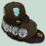 NEW ERA "THE ORIGINAL" SAN FRANCISCO GIANTS FITTED HAT (BROWN/DARKBROWN)