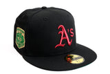 NEW ERA "OPERATION STACKOLA" OAKLAND ATHLETICS  FITTED HAT (BLACK)