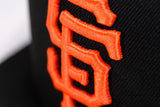 NEW ERA "DELUXE" SAN FRANCISCO GIANTS  FITTED HAT (BLACK/ORANGE)