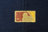 NEW ERA "SPROUL HALL" CHICAGO CUBS FITTED HAT (BLACK/NAVY/GOLD)