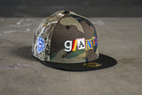 NEW ERA "PATCHES ON CAMO" SF GIANTS FITTED HAT (WOODLAND CAMO)