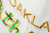 NEW ERA “RETRO SCRIPT" OAKLAND A'S FITTED HAT (CHROME/METALLIC GREEN/GOLD)