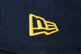 NEW ERA "SPROUL HALL" CHICAGO CUBS FITTED HAT (BLACK/NAVY/GOLD)