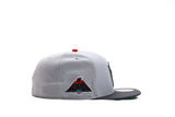 NEW ERA "TALES" LAS VEGAS RAIDERS  FITTED HAT + PIN (GREY/GRAPHITE/RED)