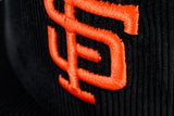 NEW ERA "TURF CORD" SAN FRANCISCO GIANTS FITTED HAT (BLACK CORDUROY)