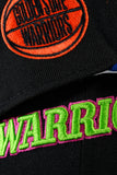 NEW ERA "ULTIMATE" GOLDEN STATE WARRIORS FITTED HAT (BLACK/LIGHT ROYAL)
