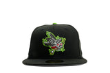 NEW ERA "CREATURE” SAN JOSE SHARKS FITTED HAT (BLACK/LIME GREEN)