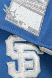 NEW ERA "FISH SCALE” SAN FRANCISCO GIANTS  FITTED HAT + SHOVEL SCOOPER BLIP (INDIGO BLUE/DARK GRAPHITE/CHROME)
