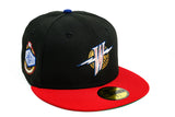 NEW ERA "NIGHT IN PARIS” GOLDEN STATE WARRIORS FITTED HAT (BLACK/RED/DARK ROYAL)