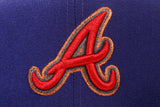 NEW ERA "ATL" ATLANTA BRAVES FITTED HAT (PURPLE/NAVY/RED)