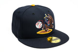 NEW ERA "CALI BEAR” FRESNO GRIZZLIES  FITTED HAT (NAVY/A GOLD)