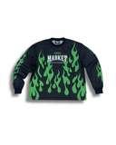 MARKET "TOXIC FLAMES" MESH LONGSLEEVE JERSEY (BLACK)
