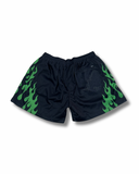 MARKET "TOXIC FLAMES" MESH SHORTS (BLACK)