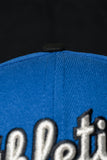 NEW ERA “OG SPREE SCRIPT" OAKLAND A'S FITTED HAT (BLUE/BLACK)