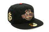 NEW ERA "NIGHT GAME” SAN JOSE GIANTS FITTED HAT (BLACK/ORANGE)