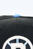NEW ERA "BULLSEYE" BOSTON BRUINS FITTED HAT (BLACK/OCEANSIDE BLUE/SKY BLUE)
