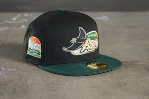 NEW ERA "UNCLE LUKE" TAMPA BAY DEVIL RAYS FITTED HAT (BLACK/GREEN/ORANGE)