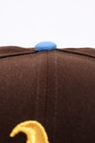 NEW ERA "KING" OAKLAND A'  FITTED HAT (BROWN/LIGHT BLUE)