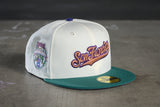 NEW ERA "EMERALD TRIANGLE" SF GIANTS FITTED HAT + PIN (CHROME/EMERALD GREEN)