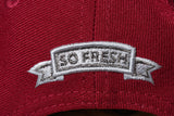 SFC X NEW ERA "SANTA CRUZ SCRIPT" SNAPBACK (CARDINAL RED/GRAPHITE)