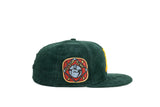 NEW ERA "TURF CORD" OAKLAND ATHLETICS FITTED HAT (DARK GREEN CORDUROY)