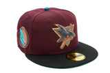 NEW ERA "INSTANT VINTAGE 2.0” SAN JOSE SHARKS FITTED HAT (MAROON/BLACK/TEAL)