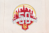 NEW ERA "50” NEW YORK METS FITTED HAT (STONE/RED)