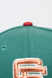 NEW ERA  "COPPER HEAD" SAN FRANCISCO FITTED HAT (EMERALD GREEN/OCEANSIDE)