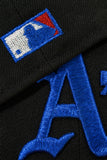 NEW ERA "AF 180” OAKLAND A'S FITTED HAT (BLACK/RED/CHROME)