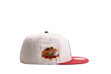 NEW ERA "PIE QUEEN" OAKLAND A'S  FITTED HAT (STONE/BRICK RED)
