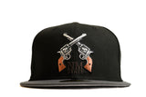 NEW ERA "DEADWOOD" NEW MEXICO AGGIES FITTED HAT (BLACK/DARK GRAPHITE)