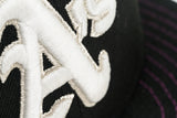 NEW ERA "POUR UP” OAKLAND 'AS  FITTED HAT (BLACK/SPARKLING GRAPE)
