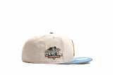 NEW ERA "MOTION" OAKLAND ATHLETICS  FITTED HAT (STONE GREY/FADED BLUE)