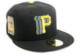 NEW ERA "DOCK ELLIS" PITTSBURGH PIRATES FITTED HAT (BLACK/YELLOW)