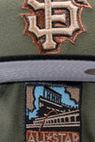 NEW ERA "ART" SAN FRANCISCO GIANTS FITTED HAT (NEW OLIVE/BLACK)