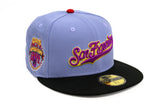 NEW ERA "RUSH” SAN FRANCISCO GIANTS FITTED HAT (LAVENDER/BLACK)