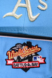 NEW ERA "CIRCUS” OAKLAND ATHLETICS FITTED HAT (SKY BLUE/BLACK/RED)