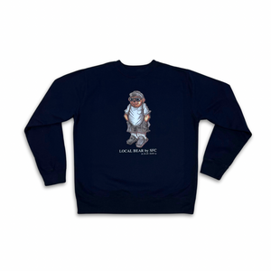 SFC "LURKED BEAR" CREWNECK SWEATER (NAVY)