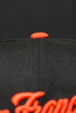 NEW ERA "SPLASH SCRIPT" SF GIANTS FITTED HAT (BLACK/ORANGE)