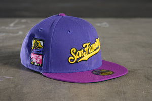 NEW ERA “SF OG SCRIPT" SF GIANTS FITTED HAT (SPARKLING GRAPE/NEW ORCHID)